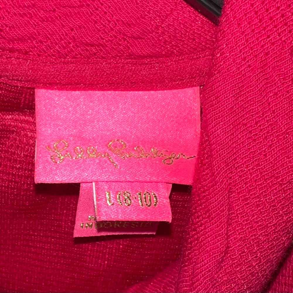 Lilly Pulitzer girls mini Daisee shift dress, hot pink, size 8/10 - Picture 4 of 5